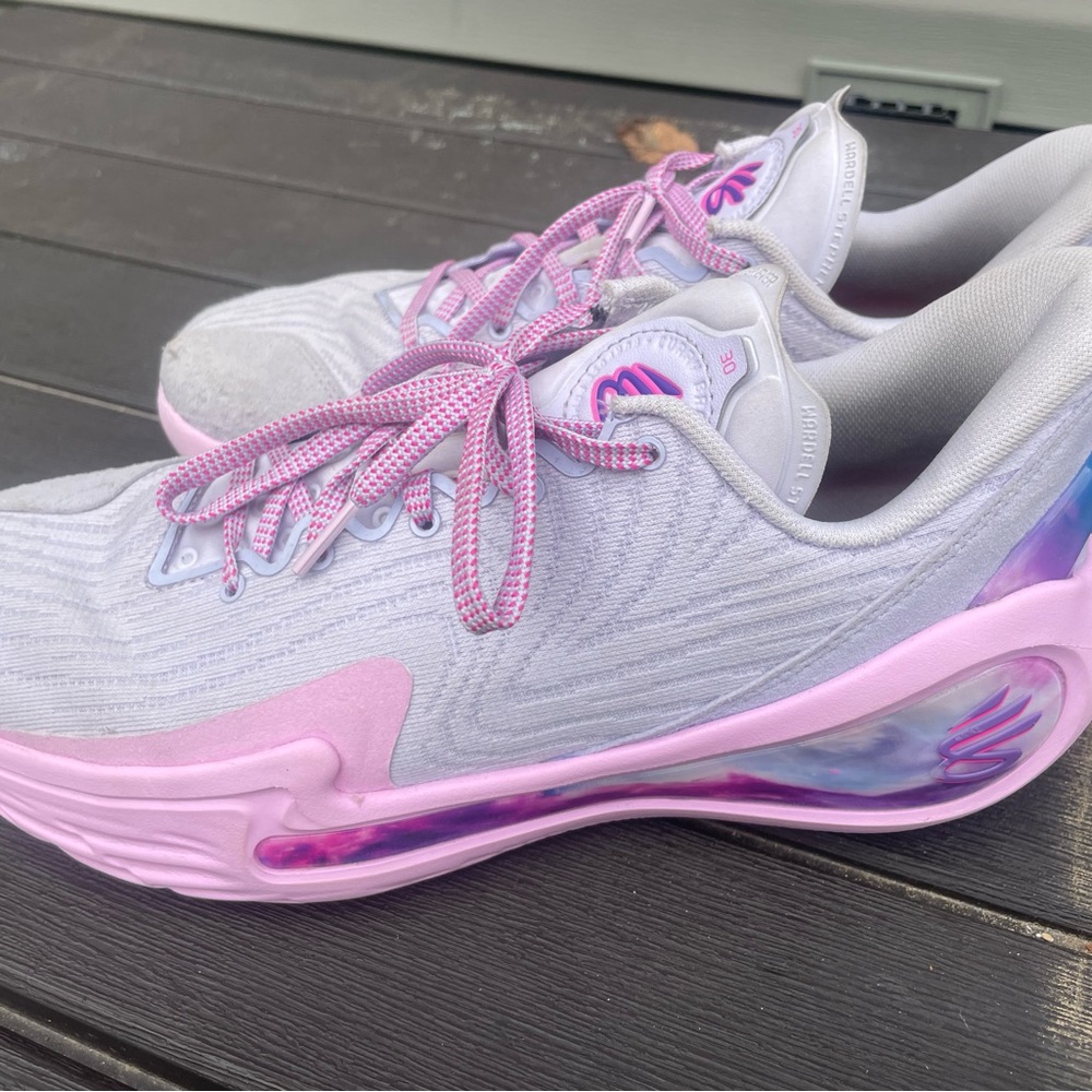 Under Armour Curry Flow basketball Pink and Gray Sneakers Mens 9.5